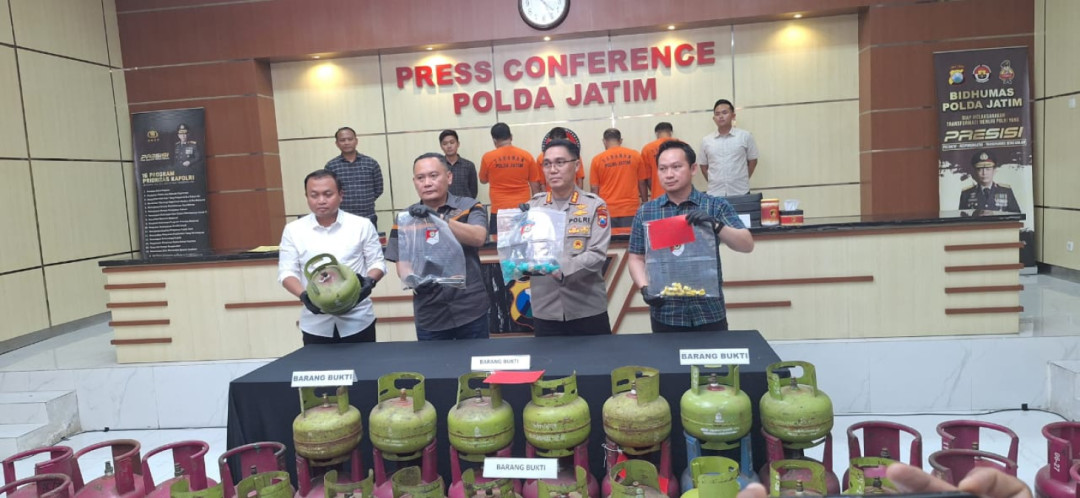 Polda Jatim Bongkar Mafia Gas Subsidi, 4 Tersangka Diciduk di Malang
