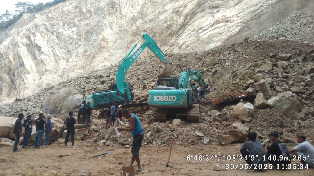 Tanah Longsor di Galian C Gunung Kuda, 4 Orang Tewas dan 5 Luka-luka 
