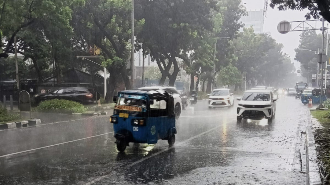 Cuaca Jakarta Pagi Ini, Hujan Melanda Seluruh Wilayah