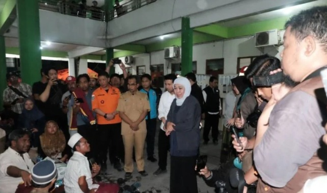 Khofifah: Biaya Perawatan Santri Korban Runtuhan Al Khoziny Ditanggung Pemerintah