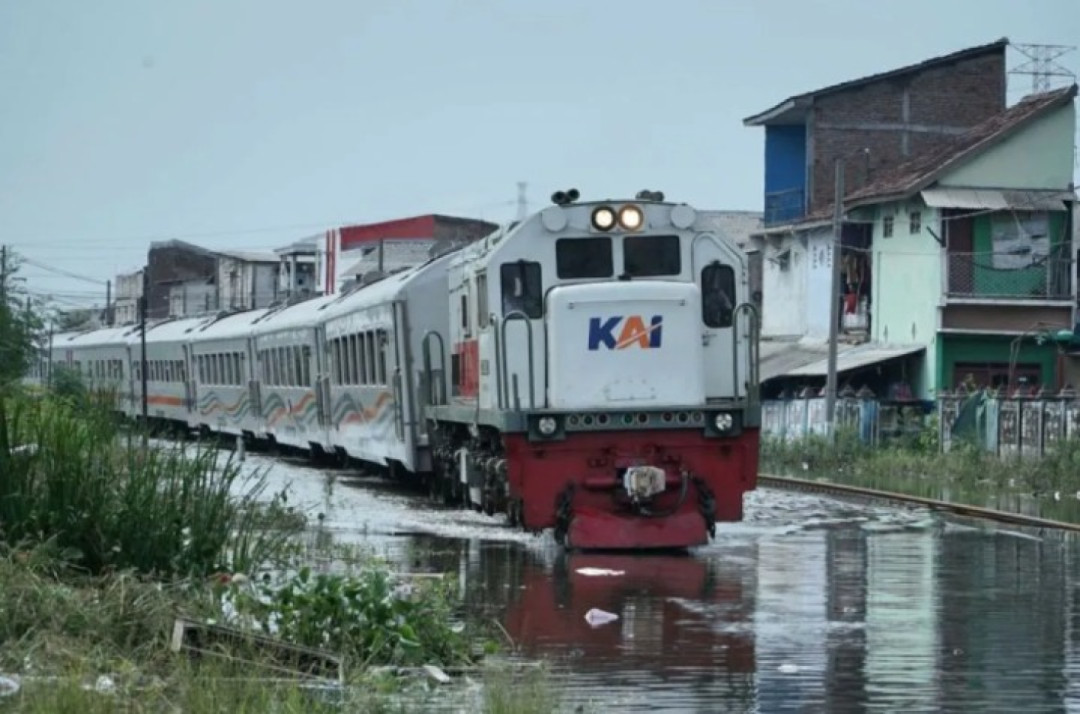 KAI Batalkan 38 Perjalanan Kereta Akibat Banjir