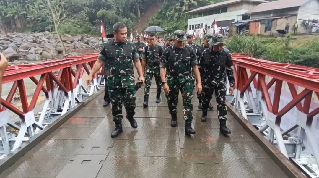 Kasad Resmikan Jembatan Bailey di Bener Meriah, Akses Takengon–Bireuen Pulih