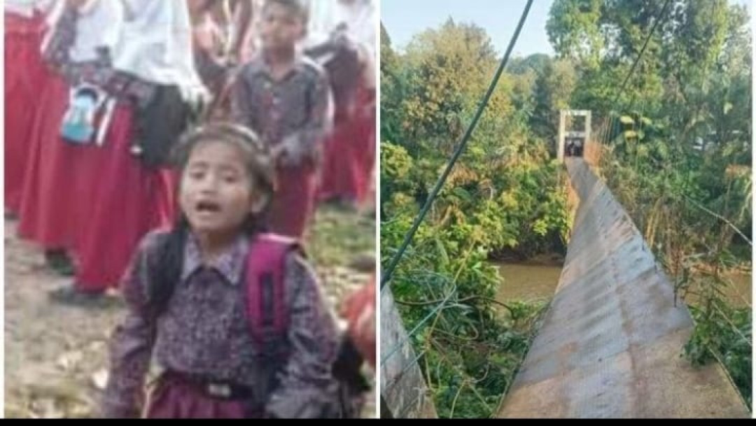 Tali Jembatan Putus, 19 Siswa Tercebur ke Sungai