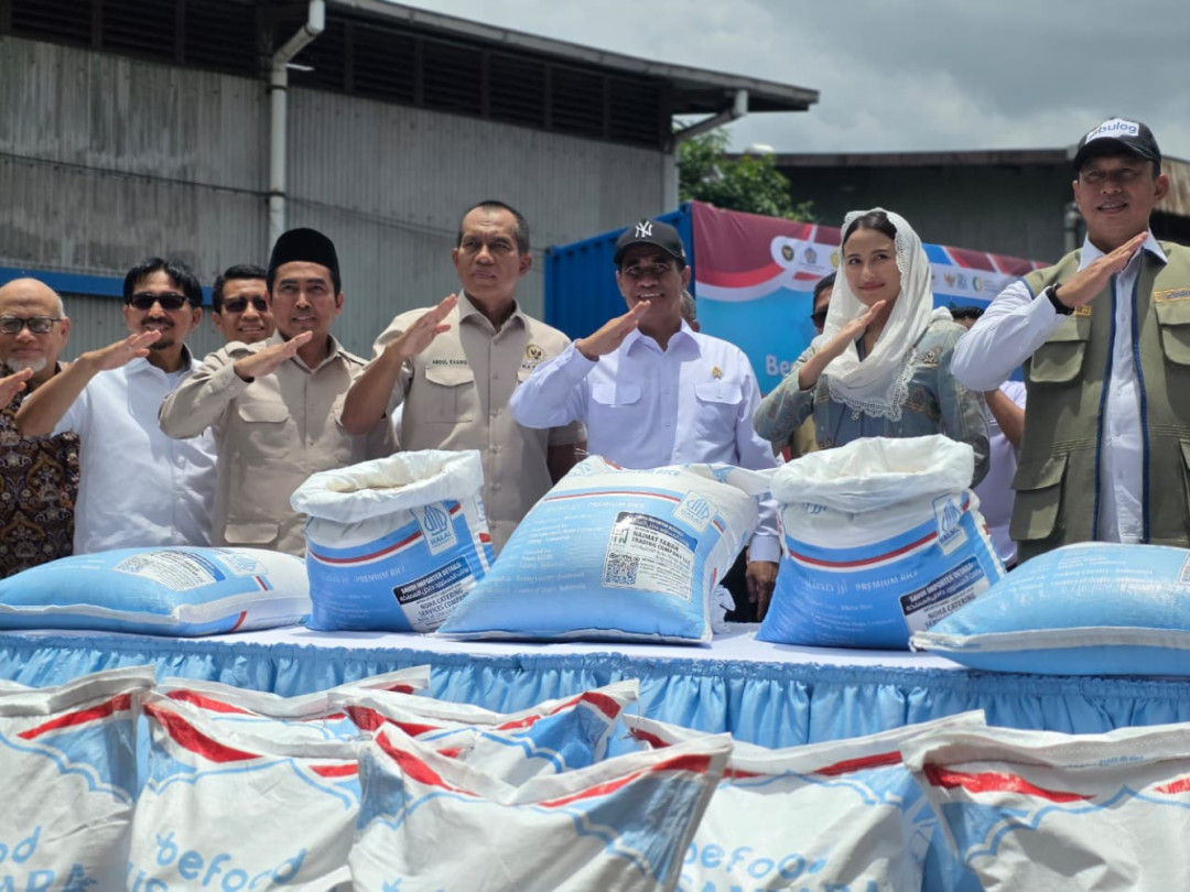 Perdana, 2.280 Ton Beras Indonesia Diekspor untuk Jemaah Haji