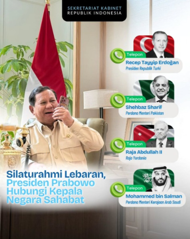 Presiden Prabowo Jalin Silaturahmi dengan Pemimpin Negara Muslim