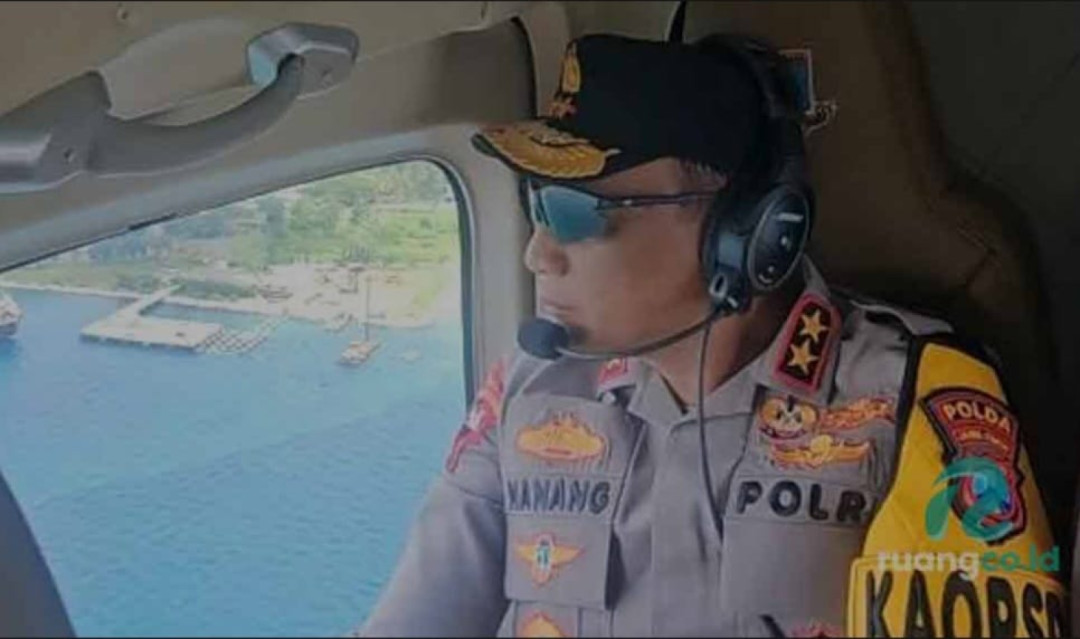 Patroli Udara, Kapolda Jatim Tinjau Arus Balik Lebaran 2026