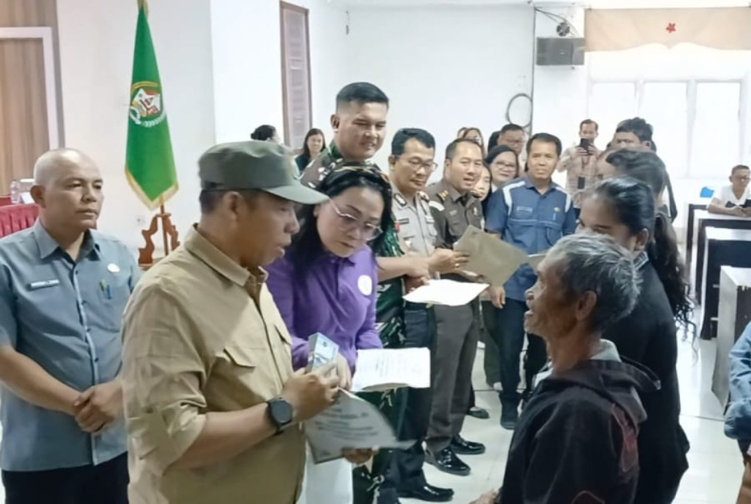 1600 warga terdampak bencana di Taput terima Jadup dari Pemerintah