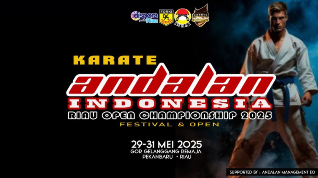 Kejuaraan Andalan Karate Terbuka 2025 Akan Digelar di Pekanbaru
