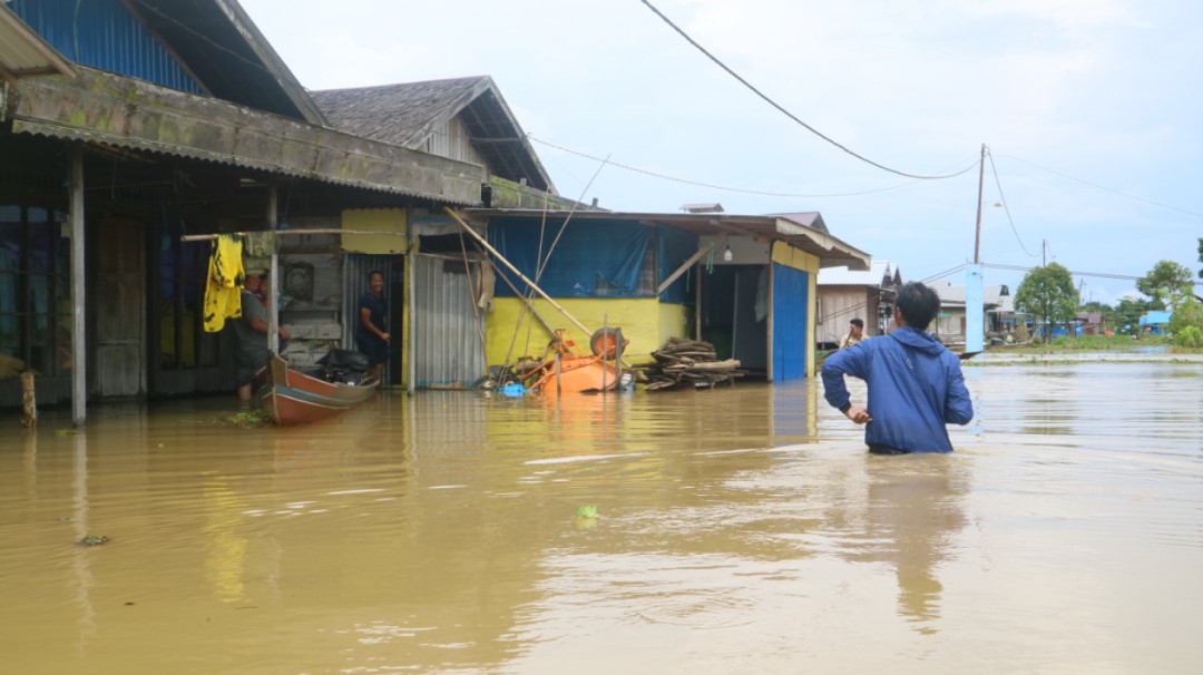 Daerah Dataran Rendah di HST Sudah Satu Bulan Terendam