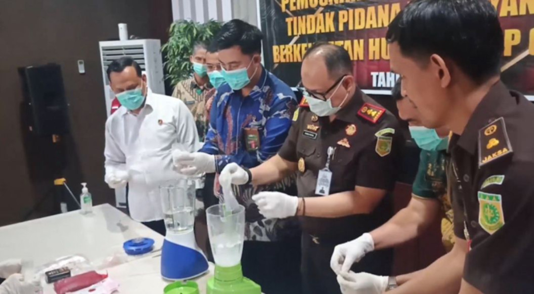 Kejari Bangka Barat Musnahkan Barang Bukti Inkrah, Kasus Narkotika Mendominasi
