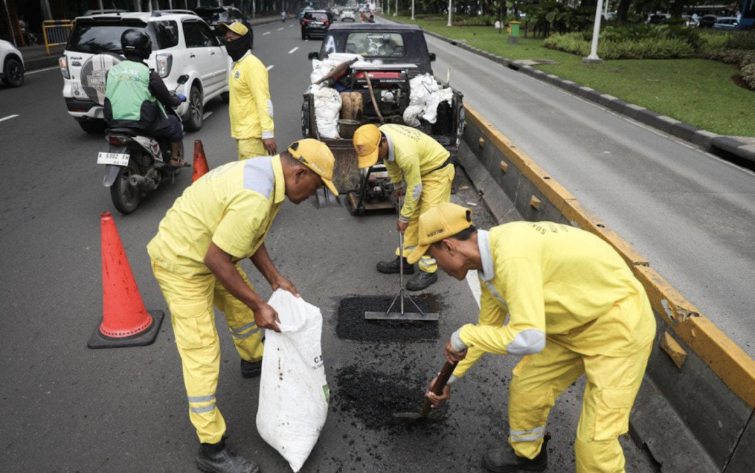 1.554 Titik Jalan Rusak di Jaktim Rampung Diperbaiki