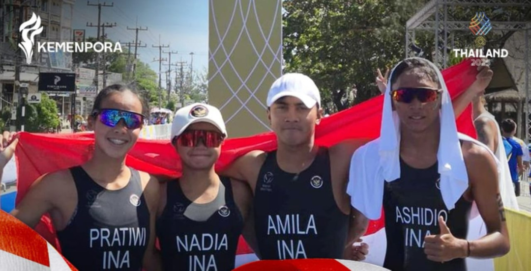SEA Games 2025: Triathlon Indonesia Sapu Bersih 3 Emas Aquathlon