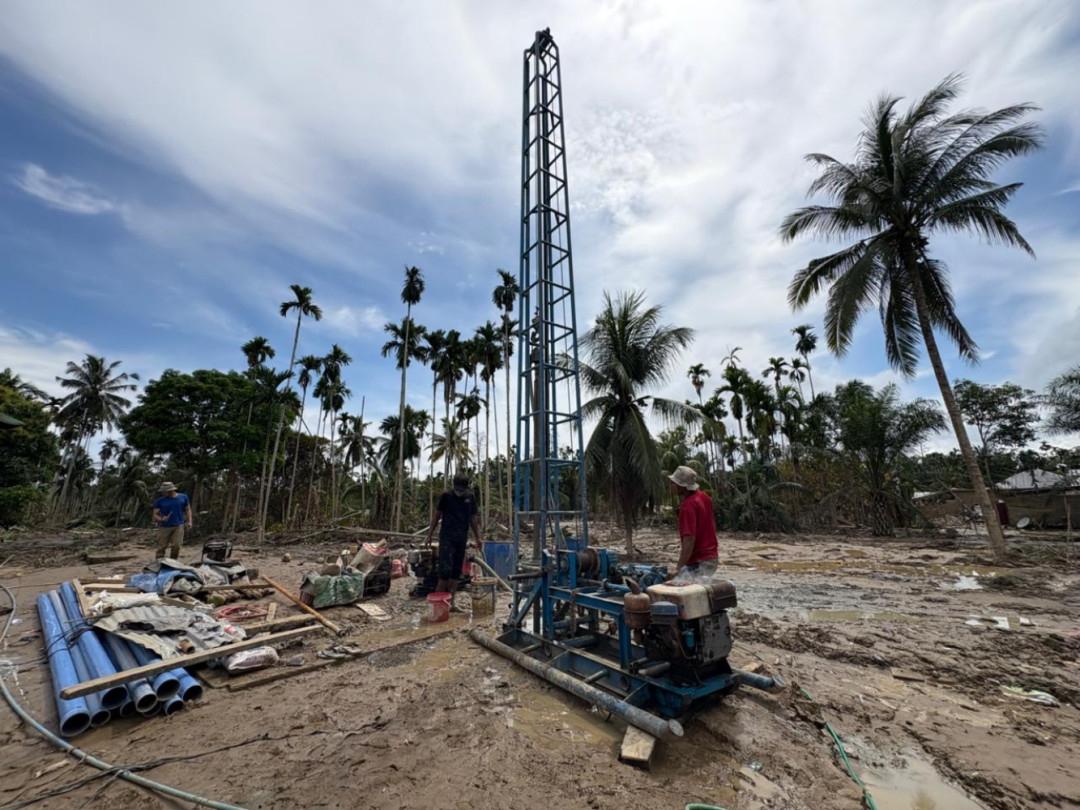 BNPB Bangun 100 Sumur Bor untuk Air Bersih Warga Terdampak Bencana di Aceh Utara