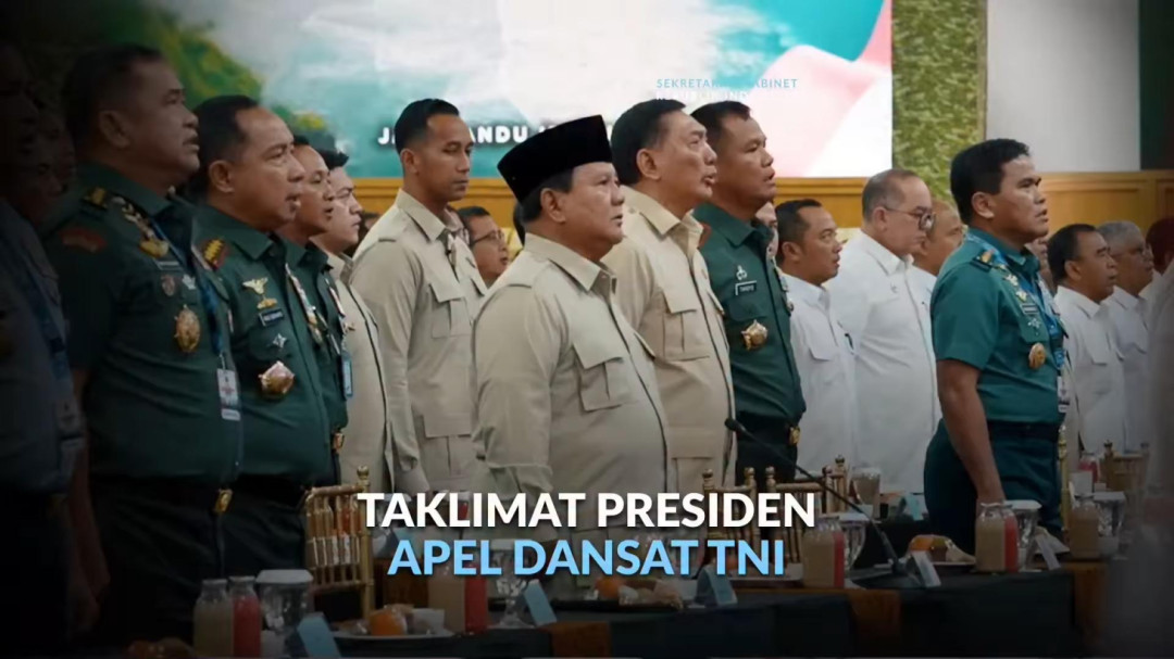 Presiden Prabowo Beri Taklimat Strategis kepada Komandan TNI