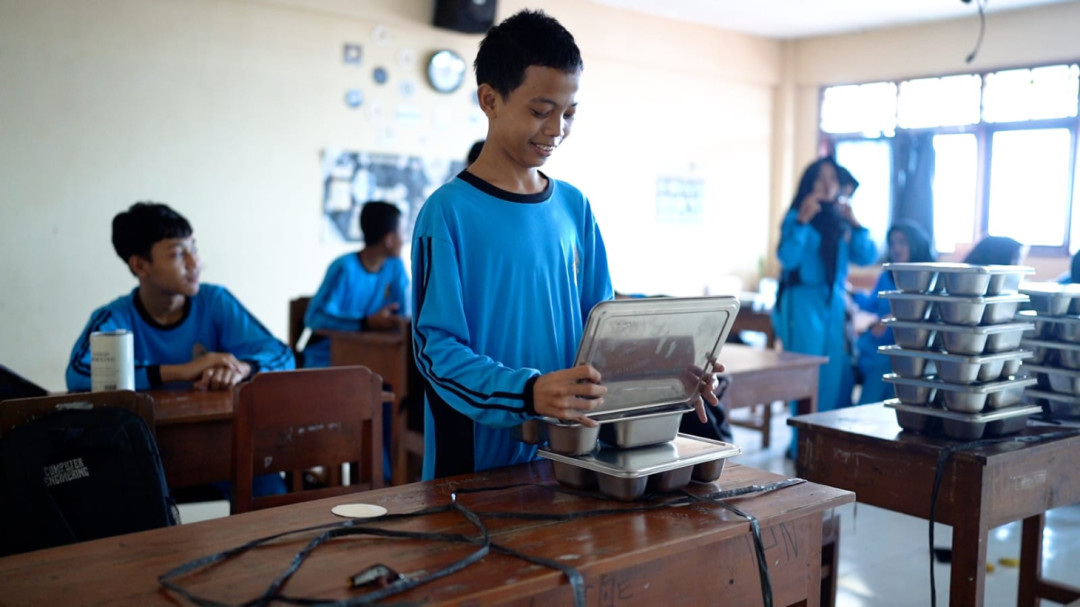 Program MBG Tingkatkan Konsentrasi Belajar Siswa SMK Kriya Sahid Sukoharjo