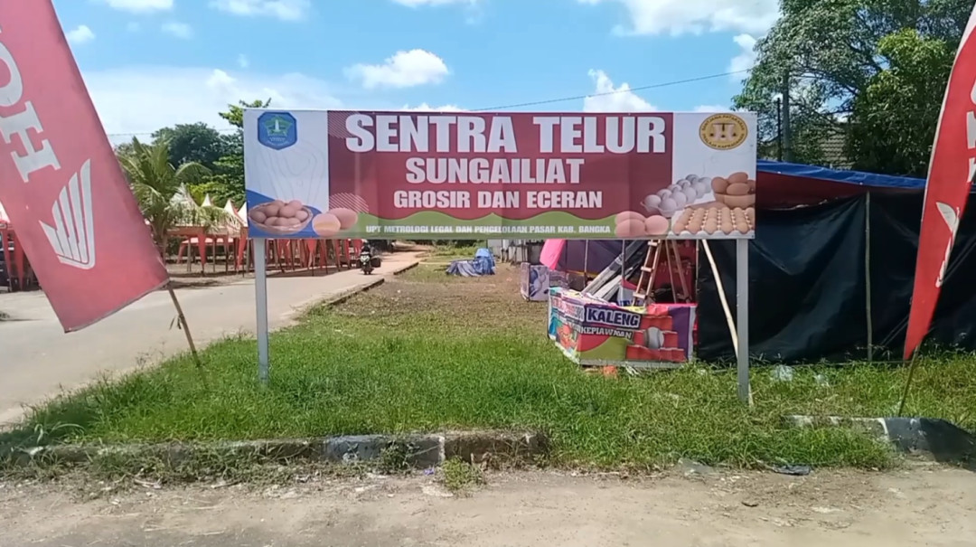 Pasar Inpres Sungailiat Jadi Sentra Telur Dukung Program MBG