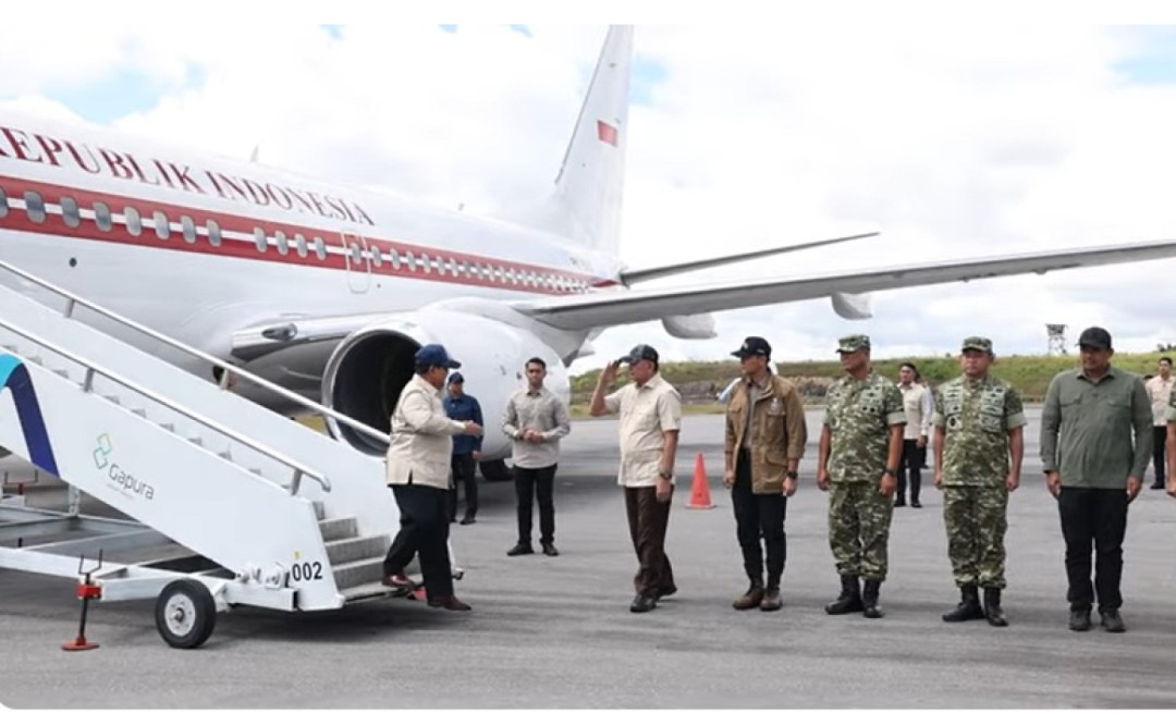 Presiden Prabowo Subianto Akhir Tahun Tinjau Infrastruktur di Tapanuli