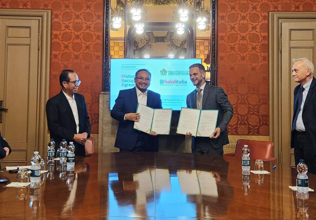Tandatangani MRA Jaminan Produk Halal Pertama di Eropa, Menag: Perkuat Integrasi Pasar Regional