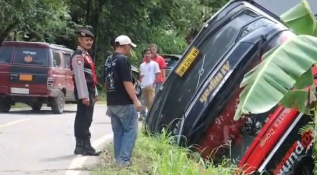 Bus Jakarta–Padang Masuk Jurang di Lahat, 1 Tewas dan 6 Luka