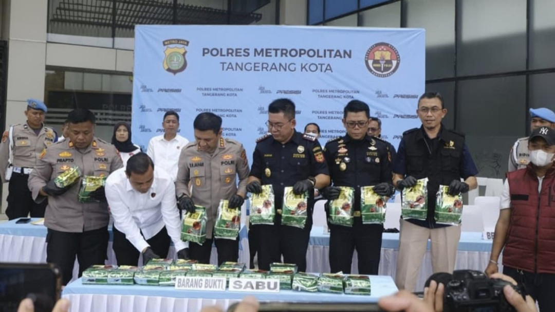 Bea Cukai dan Polres Tangerang Kota Gagalkan Peredaran 25 Kg Sabu