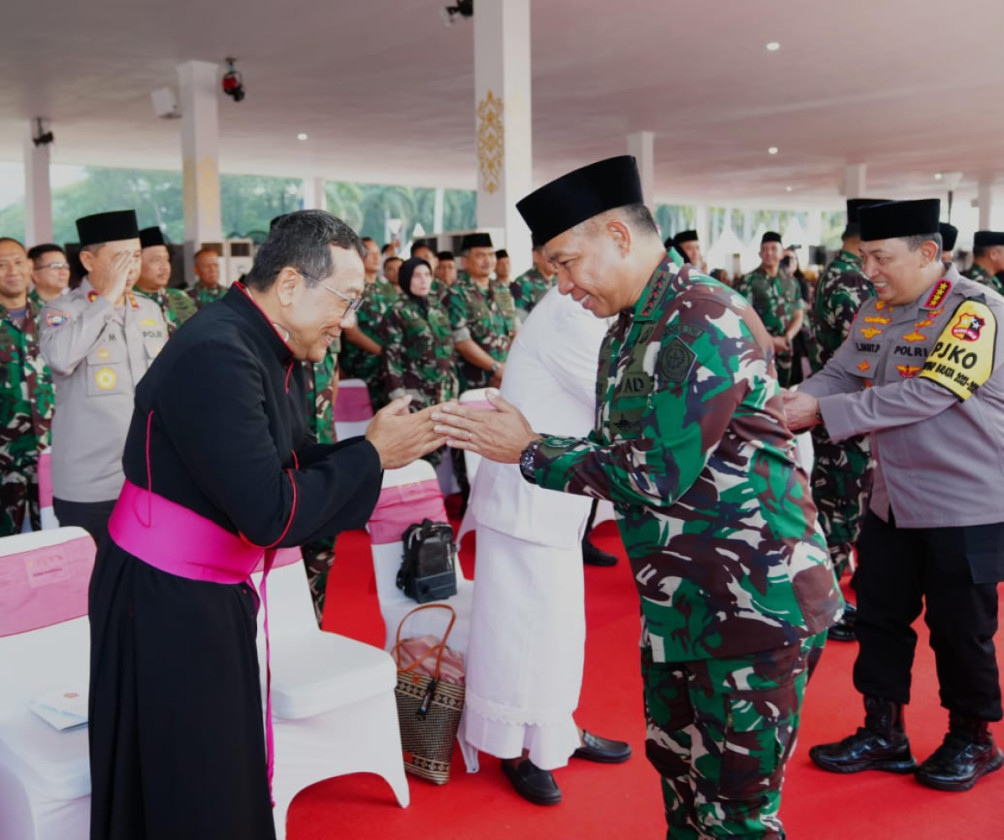 TNI Gelar Do’a Bersama Lintas Agama Dalam Rangka HUT Ke-79 TNI Tahun 2024