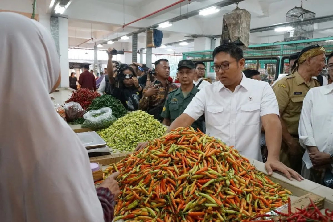 Wamen Pertanian Sidak Pasar Johar Semarang, Pastikan Harga dan Ketersediaan Pangan Aman