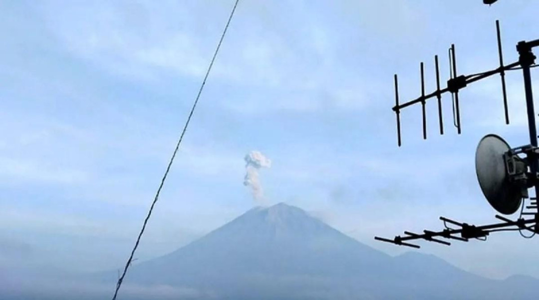 Gunung Semeru Erupsi, Kolom Abu Capai 700 Meter