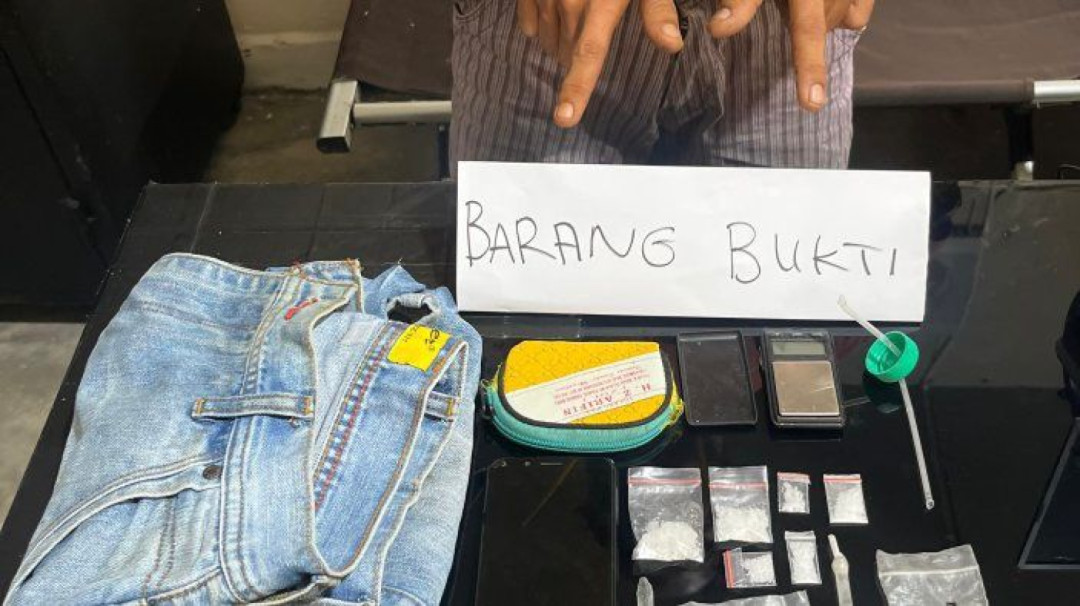 Polres Agam Tangkap Pengedar Sabu di Lubuk Basung, Enam Paket Disita