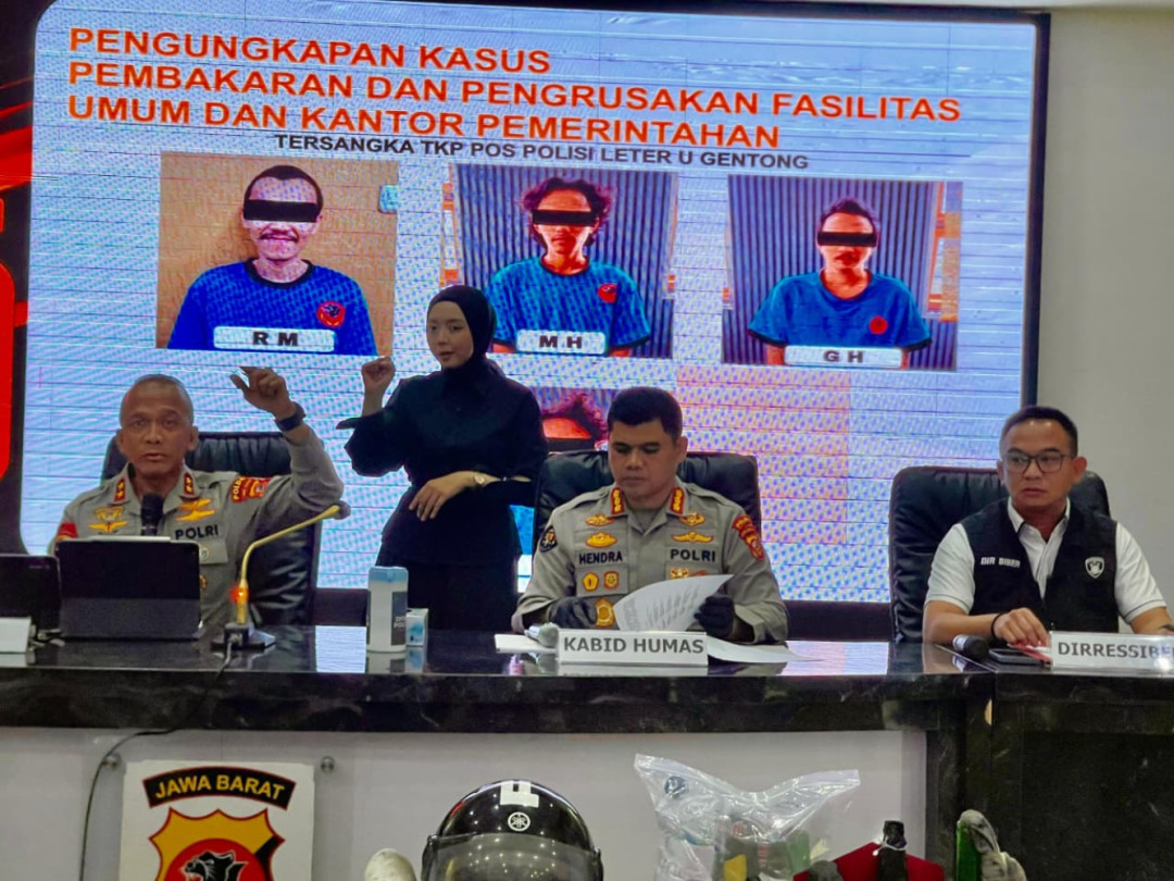 Polda Jabar Tangkap 26 Tersangka Kasus Pengrusakan dan Pembakaran Fasilitas Umum