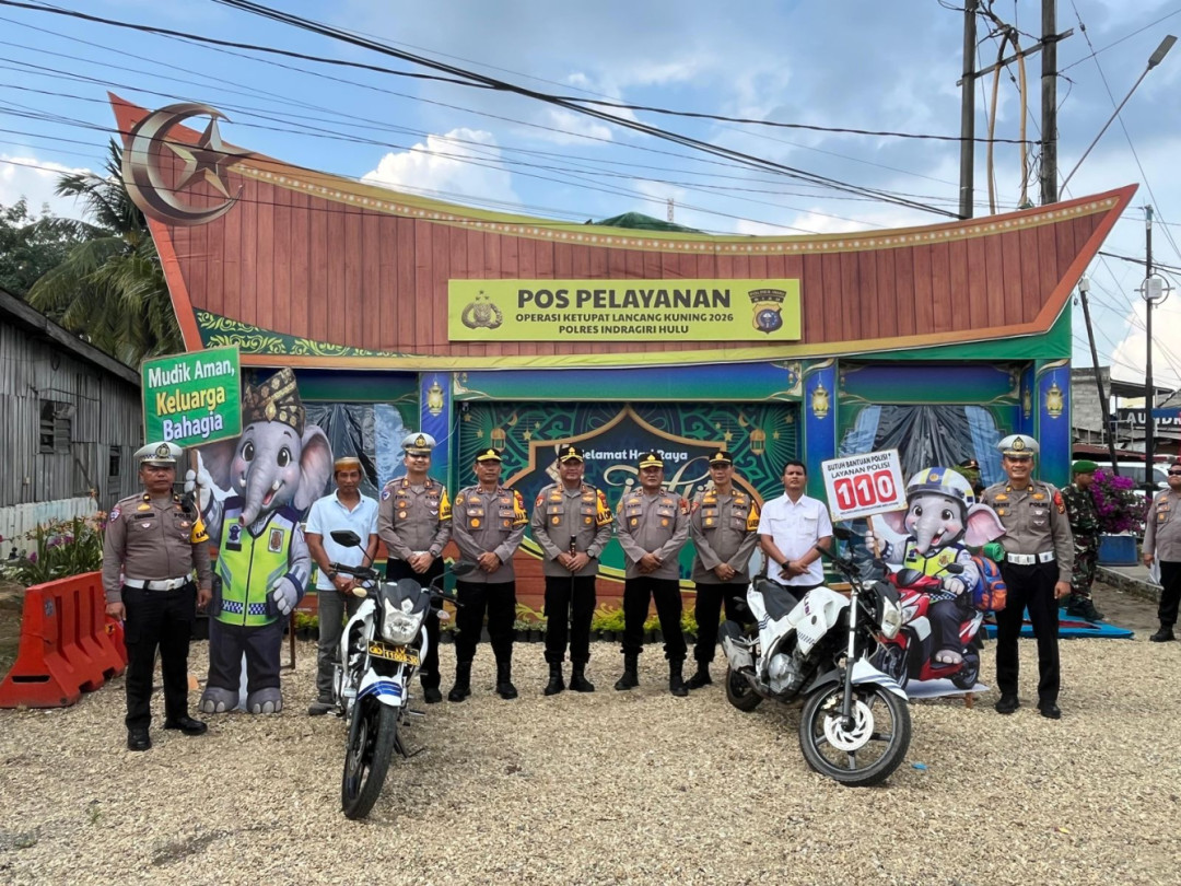 Operasi Ketupat Lancang Kuning, Kapolres Inhu Pantau Petugas Lapangan