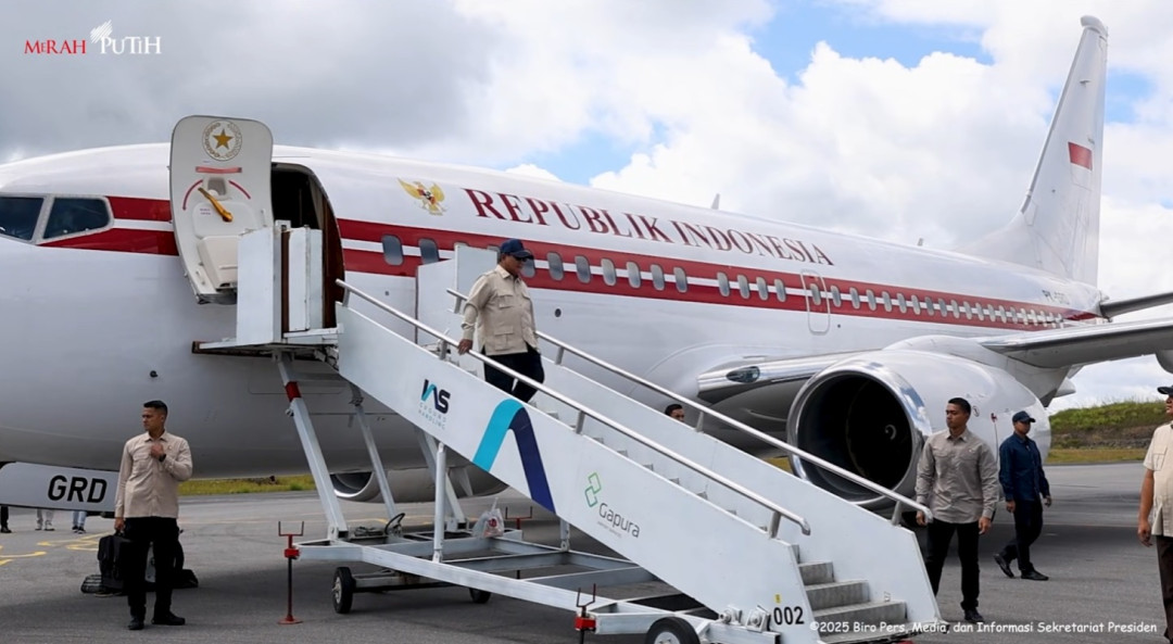 Rampungkan Kunjungan Kerja, Presiden Prabowo Kembali ke Jakarta