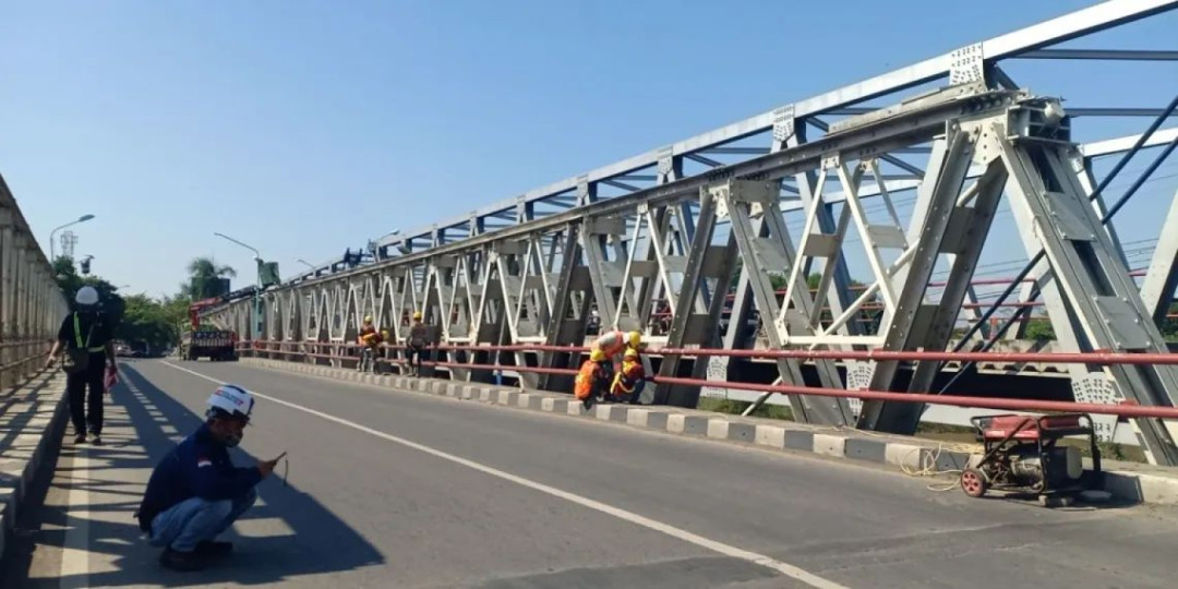 Jembatan Pemali Brebes Dibongkar, Besok Mulai Ditutup 