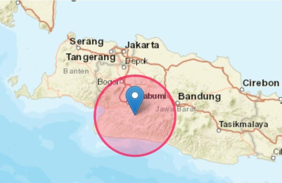 Gempa M 5,8 Guncang Sukabumi, Getaran Terasa Hingga ke Jakarta