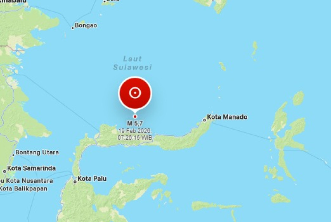 Gempa M 5,7 Guncang Timur Laut Buol, BMKG: Tidak Berpotensi Tsunami
