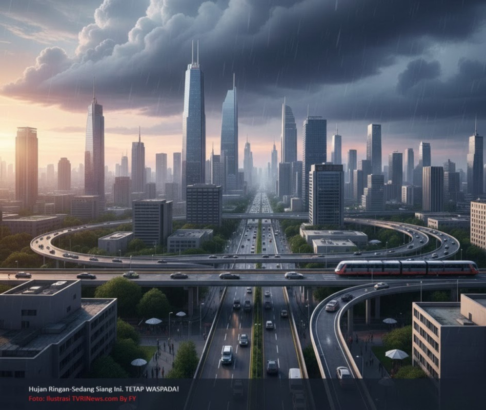 Cuaca Hari Ini:  Jabodetabek Potensi Hujan