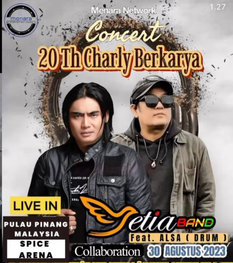 Charly Konser Tour Asia 20th di Malaysia