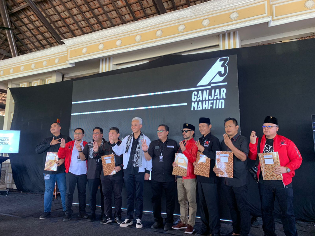 Ganjar Sebut Para Pendukung dan Relawan Mempunyai Semangat Tak Pantang Mundur
