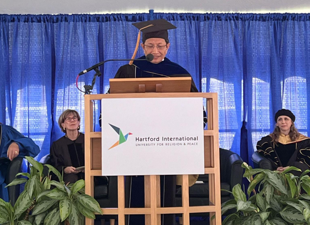 Menag Nasaruddin Umar Terima Gelar Honoris Causa dari Hartford International University
