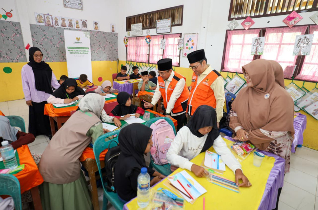 BAZNAS Beri Dukungan Psikososial bagi Anak Terdampak Banjir