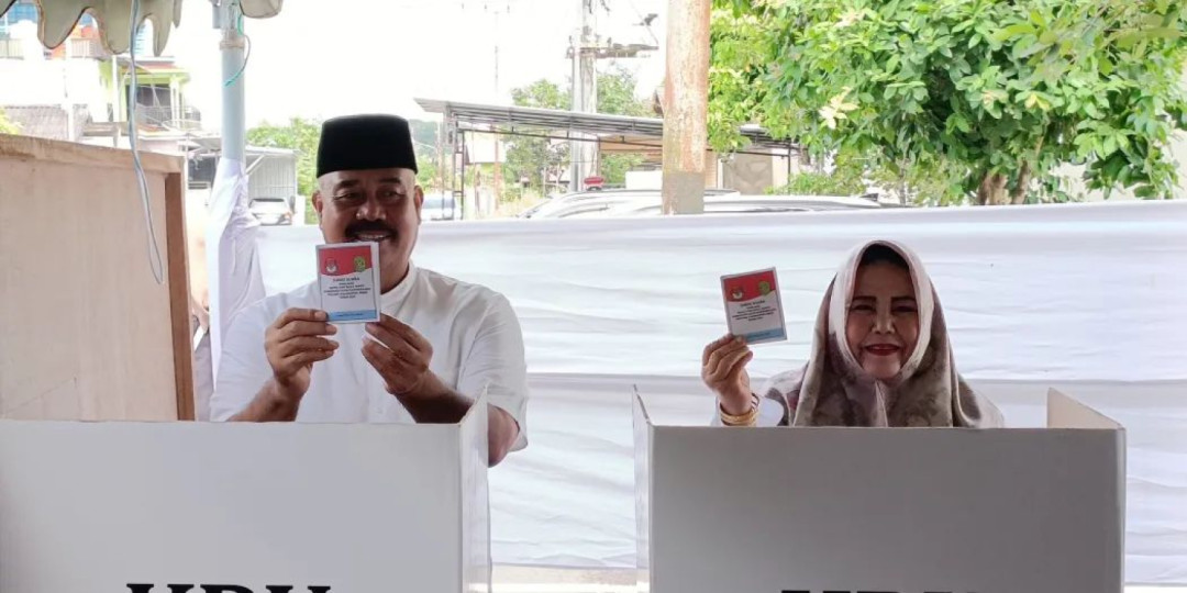 Bupati Kutai Kartanegara Salurkan Hak Suara dalam Pemungutan Suara Ulang 2025