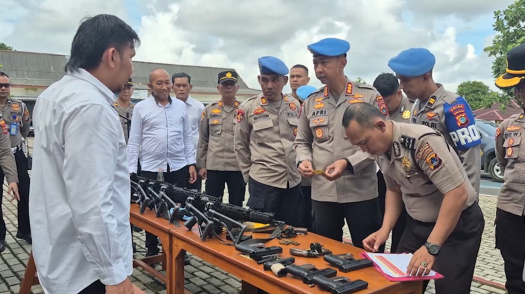 Cegah Penyalahgunaan, Propam Polda Babel Cek Kelayakan Senjata Api Personel