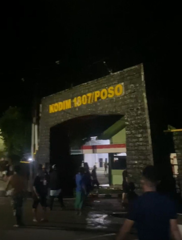 Kodim 1307/Poso Terbakar, Diduga Akibat Korsleting Listrik