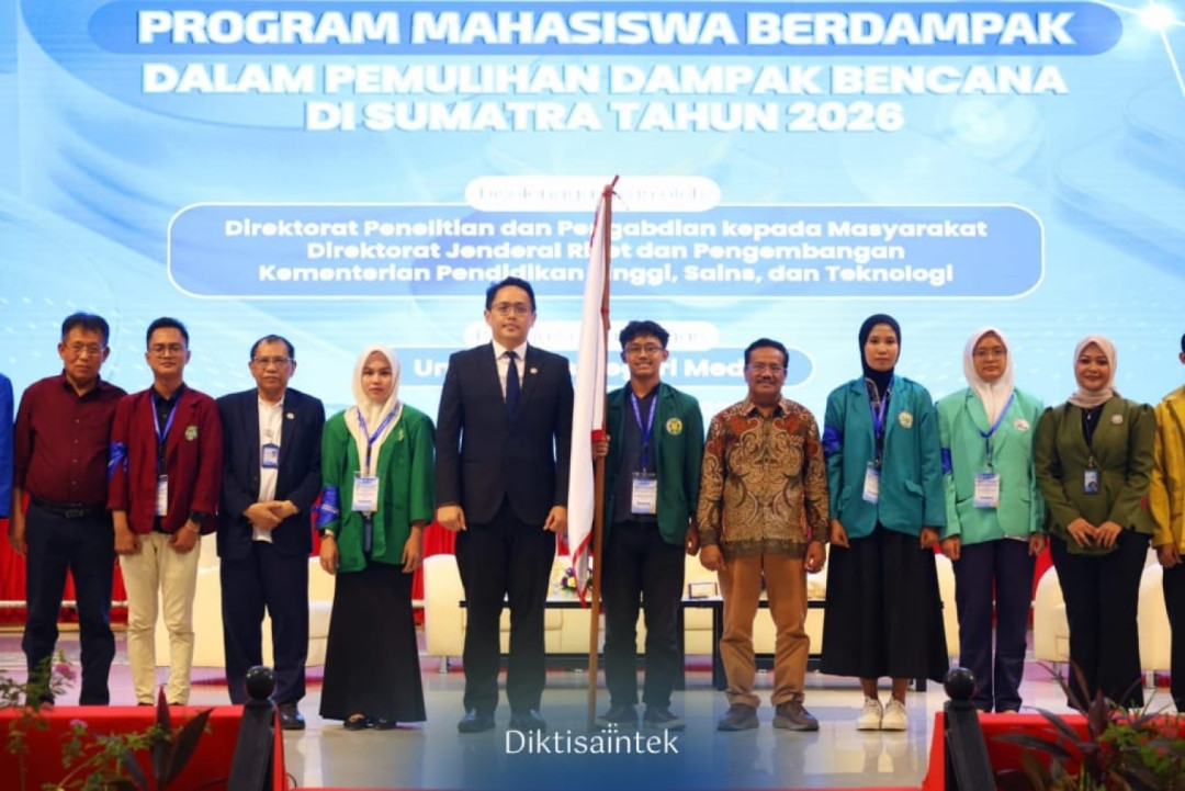 Kemdiktisaintek Lepas 10.000 Mahasiswa Perkuat Pemulihan Pascabencana di Sumatra
