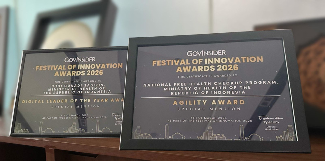 Menkes dan Program CKG Raih Penghargaan Internasional