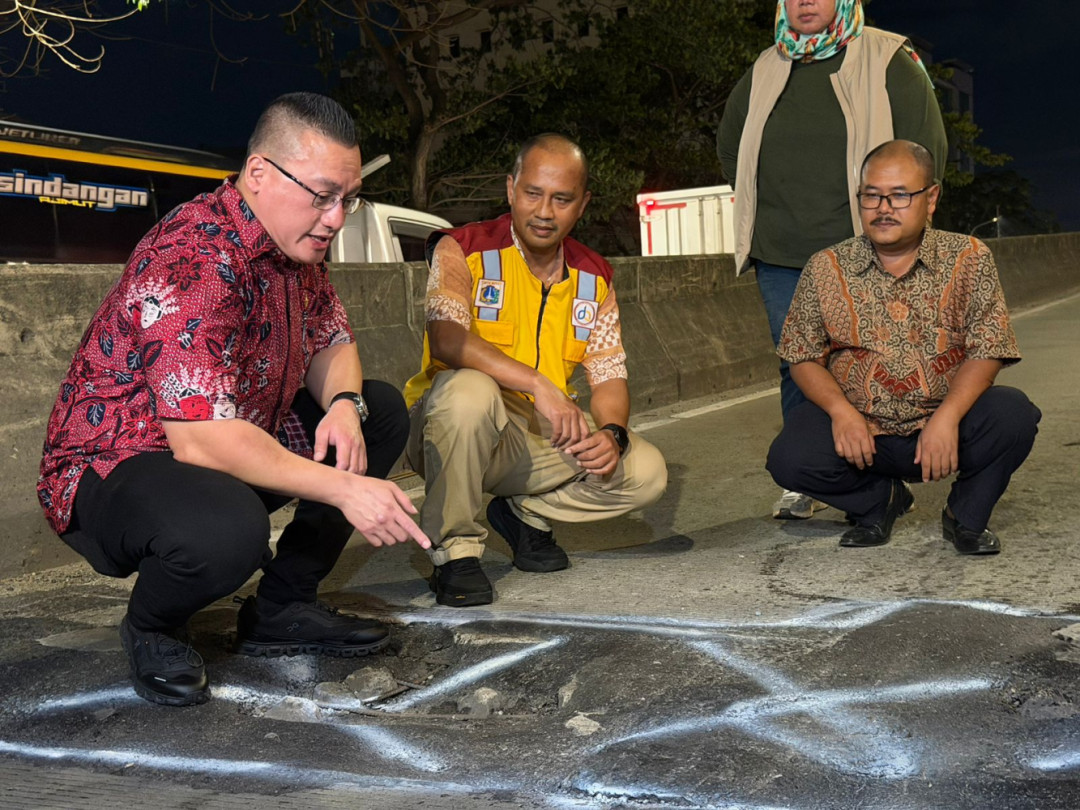 Sidak Flyover Pesing, DPRD DKI Temukan Drainase Tersumbat