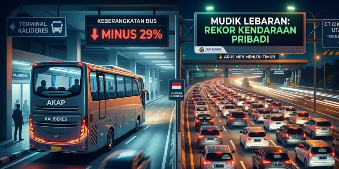 Mudik 2026: Peminat Bus Turun, Kendaraan Pribadi Cetak Rekor