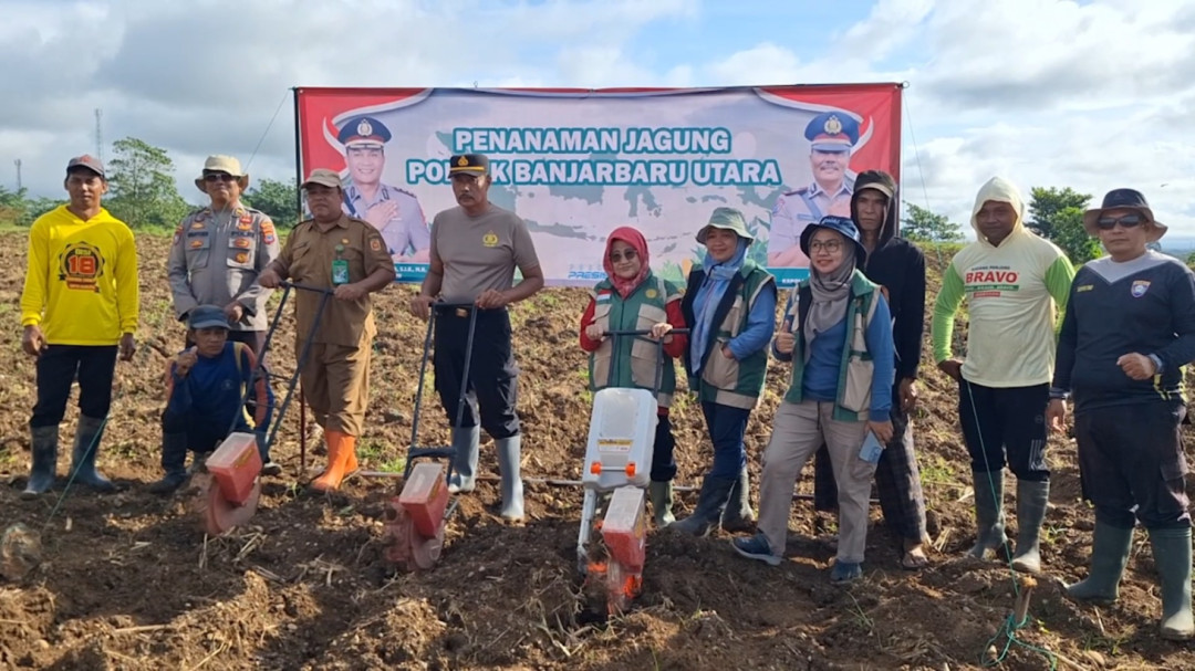 Polri dan Petani di Banjarbaru Kembangkan Lahan Jagung hingga 30 Hektare