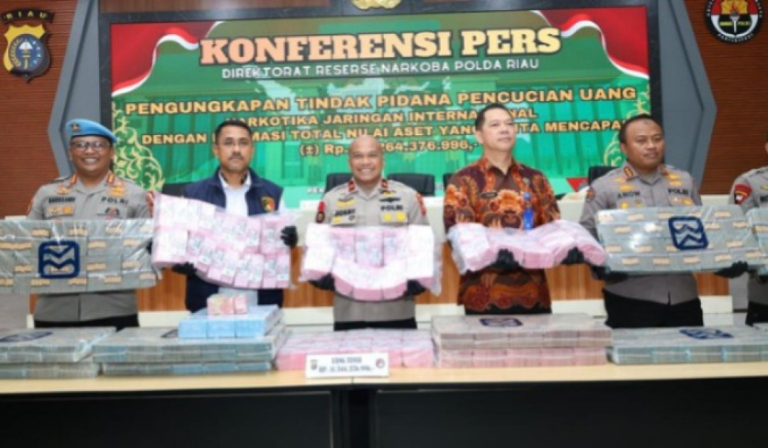 Polda Riau Bongkar Pencucian Uang Bandar Narkoba, Aset Miliaran Disita