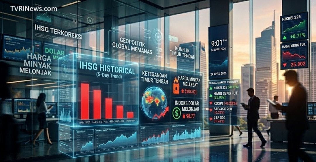 IHSG Hari Ini Melemah di Tengah Eskalasi Geopolitik Global