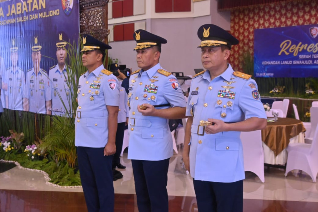 Danlanud Sultan Hasanuddin Hadiri Sertijab Tiga Komandan Lanud di Koopsud II